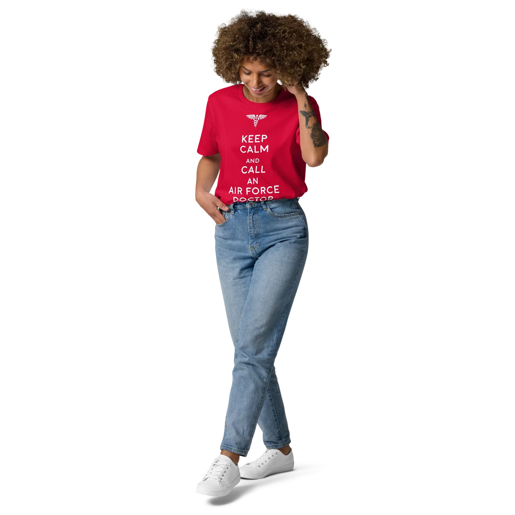 AIR FORCE DOCTOR unisex t-shirt - Printoo Shop - - Doctor, t-shirt, unisex, Unisex Organic Cotton T-Shirt | Stanley/Stella STTU169