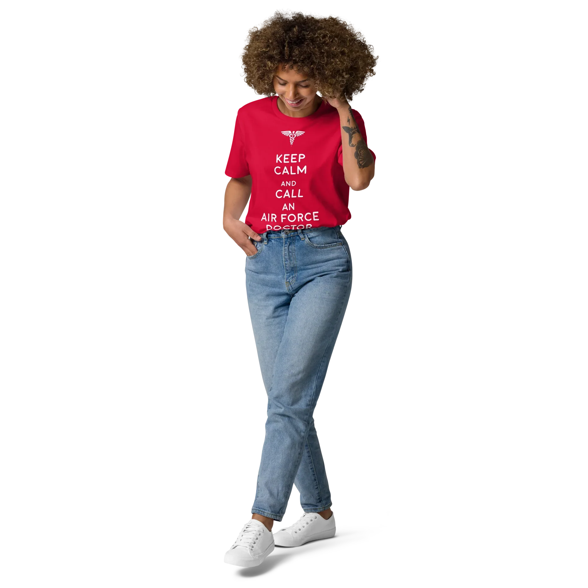 AIR FORCE DOCTOR unisex t-shirt - Printoo Shop - - Doctor, t-shirt, unisex, Unisex Organic Cotton T-Shirt | Stanley/Stella STTU169