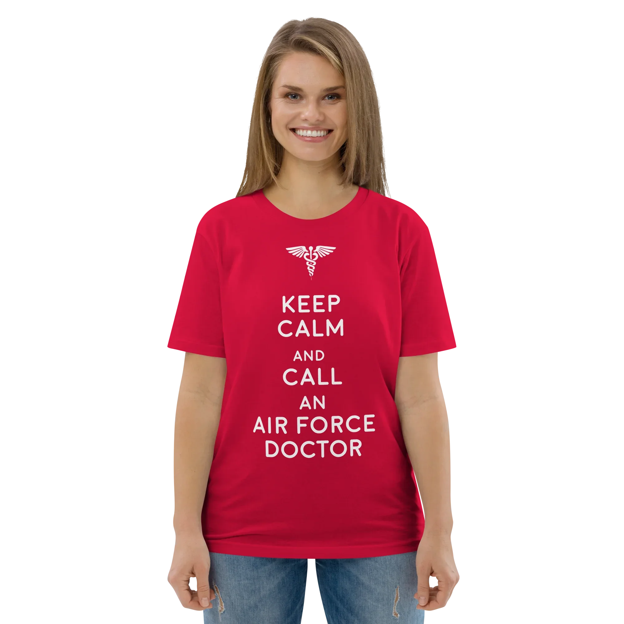 AIR FORCE DOCTOR unisex t-shirt - Printoo Shop - - Doctor, t-shirt, unisex, Unisex Organic Cotton T-Shirt | Stanley/Stella STTU169