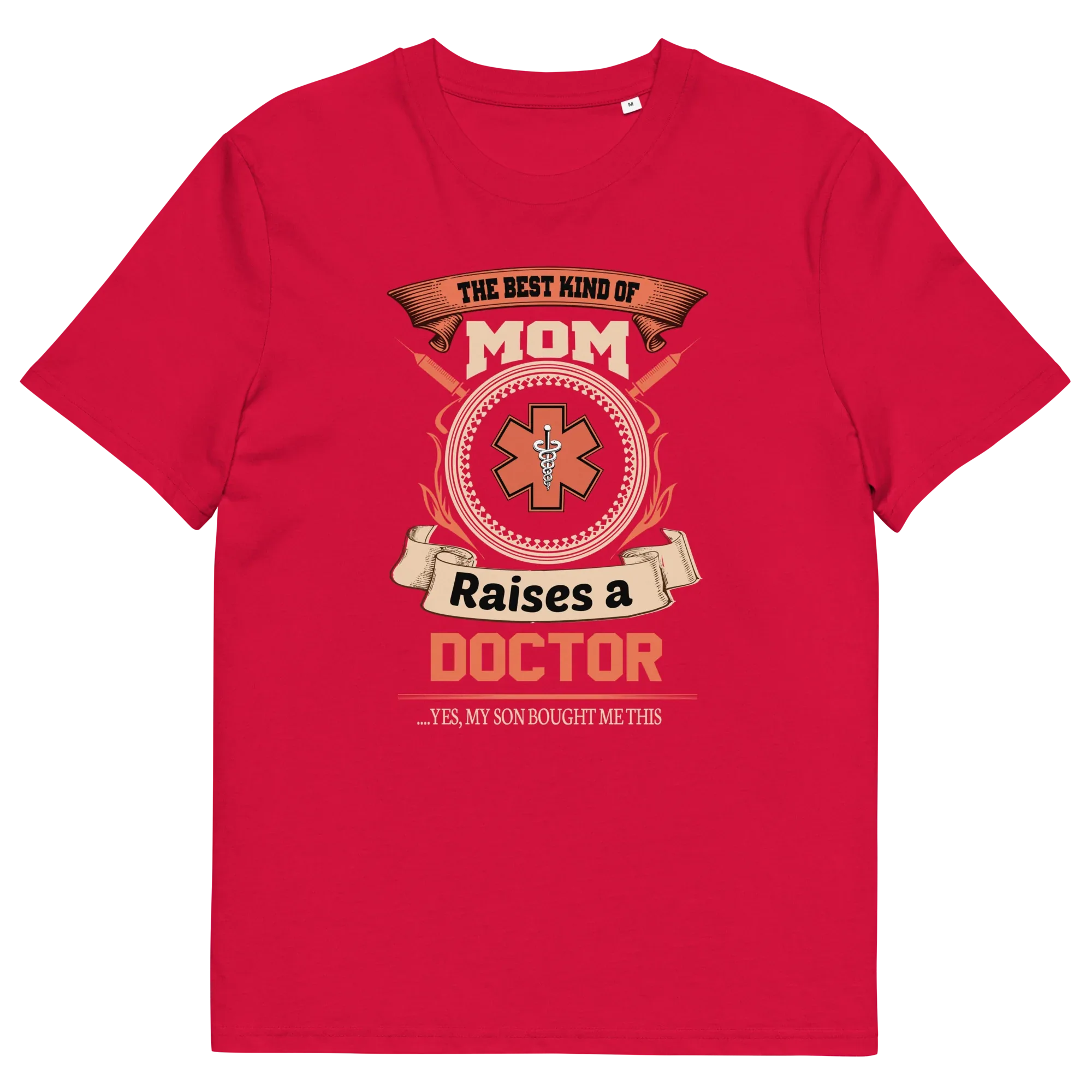 RAISES A DOCTOR unisex t-shirt - Printoo Shop - - Doctor, t-shirt, unisex, Unisex Organic Cotton T-Shirt | Stanley/Stella STTU169