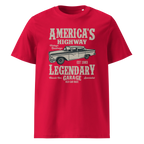AMERICA'S HIGHWAY unisex t-shirt - Printoo Shop - - cars, t-shirt, unisex, Unisex Organic Cotton T-Shirt | Stanley/Stella STTU169