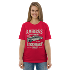 AMERICA'S HIGHWAY unisex t-shirt - Printoo Shop - - cars, t-shirt, unisex, Unisex Organic Cotton T-Shirt | Stanley/Stella STTU169