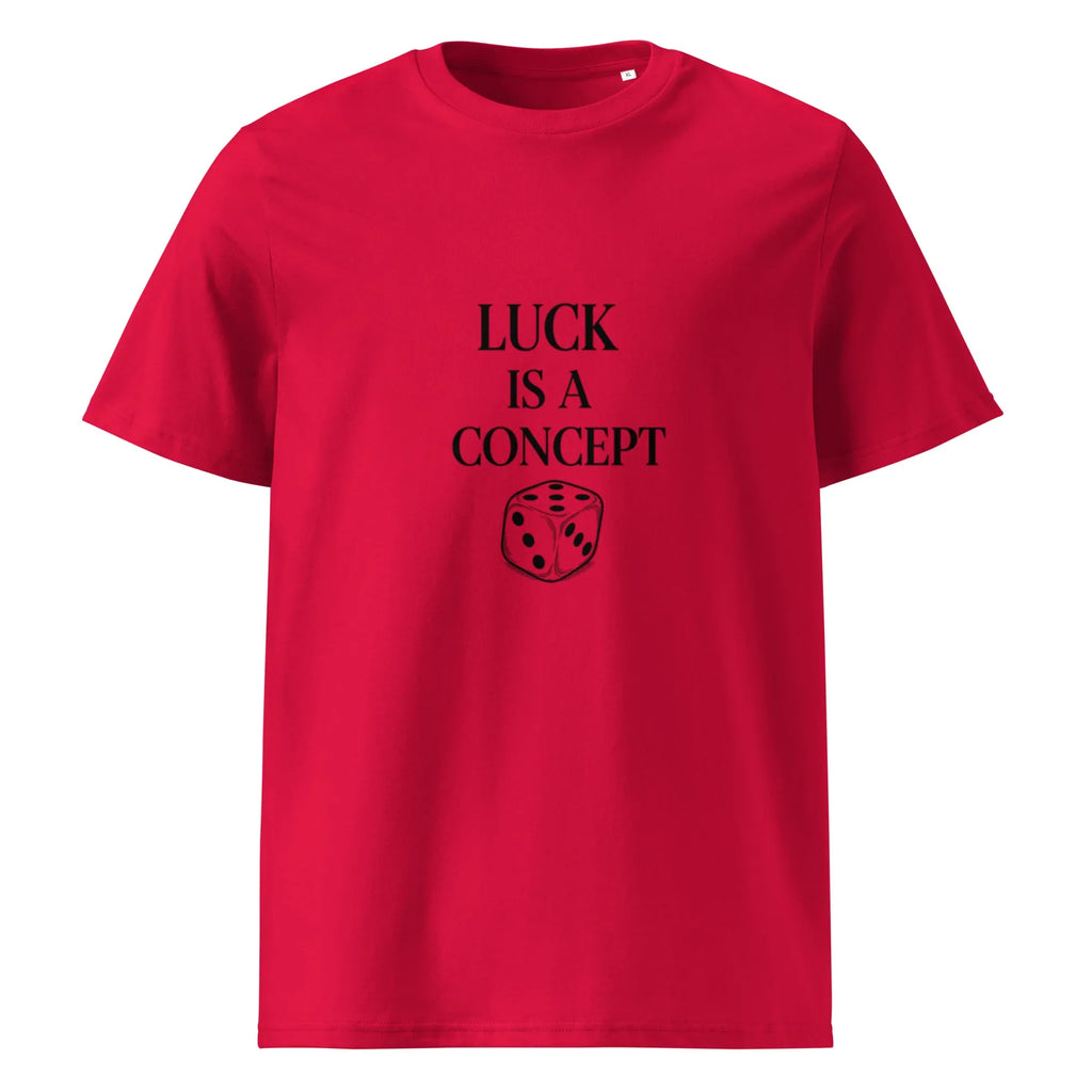 LUCK IS A CONCEPT unisex t-shirt - Printoo Shop - - gaming, t-shirt, unisex, Unisex Organic Cotton T-Shirt | Stanley/Stella STTU169