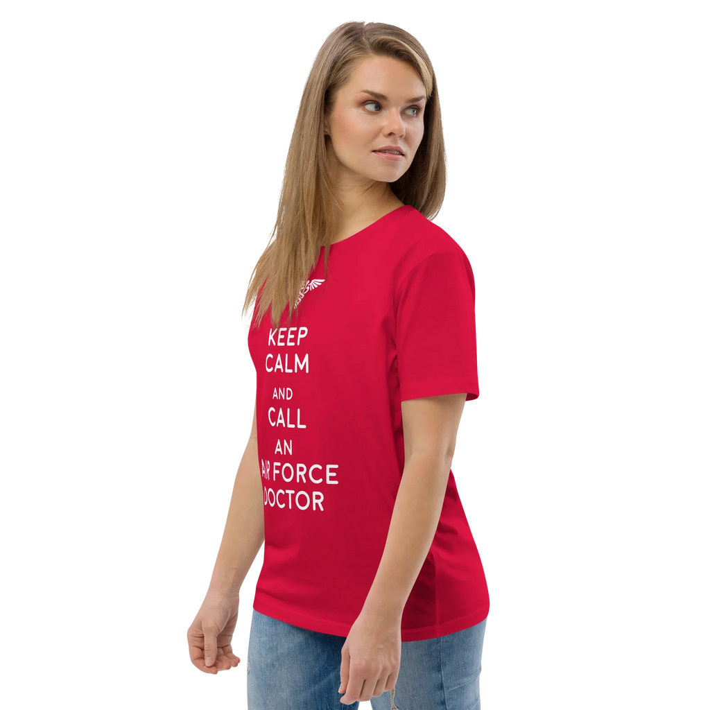AIR FORCE DOCTOR unisex t-shirt - Printoo Shop - - Doctor, t-shirt, unisex, Unisex Organic Cotton T-Shirt | Stanley/Stella STTU169