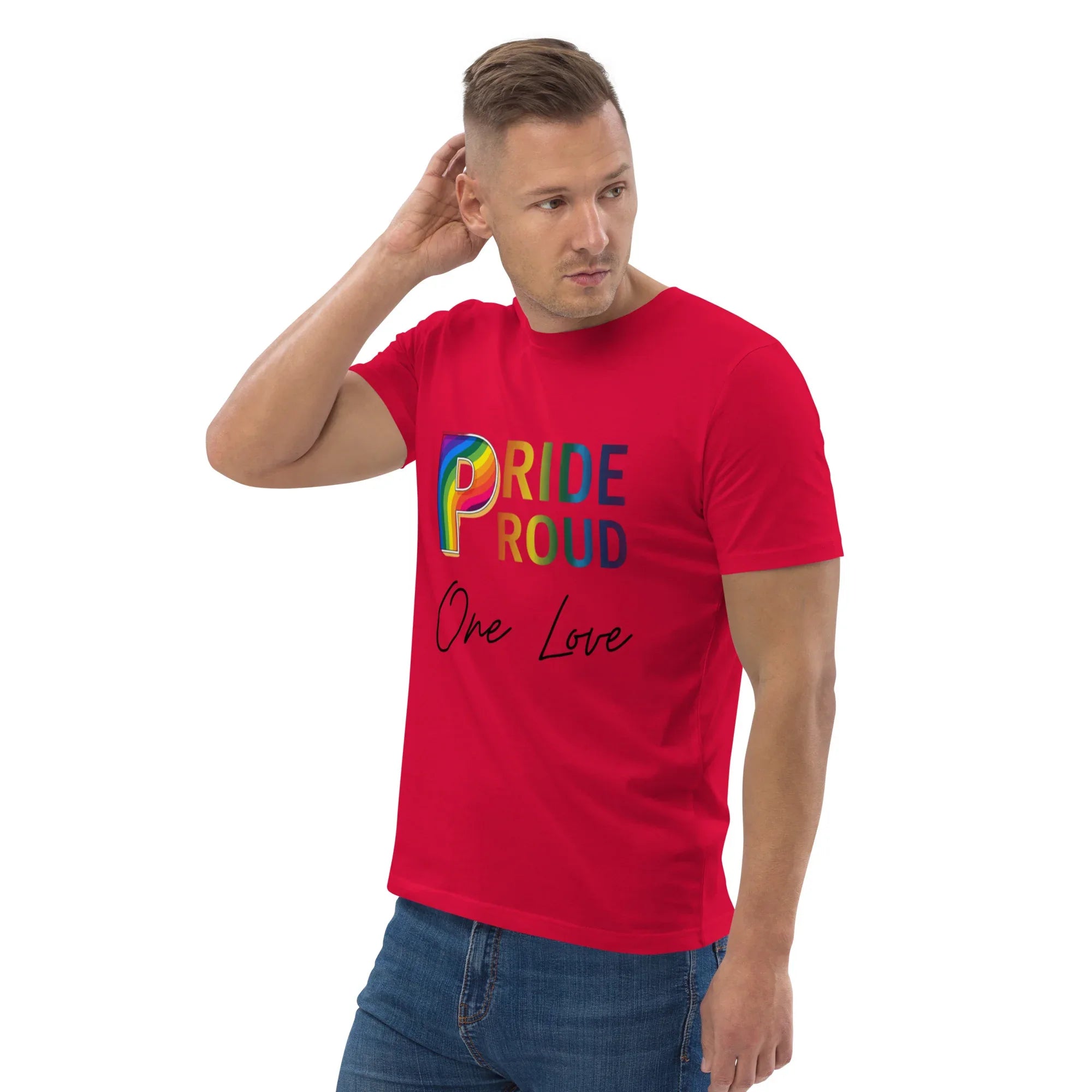 PRIDE & PROUD unisex t-shirt - Printoo Shop - - t-shirt, unisex, Unisex Organic Cotton T-Shirt | Stanley/Stella STTU169