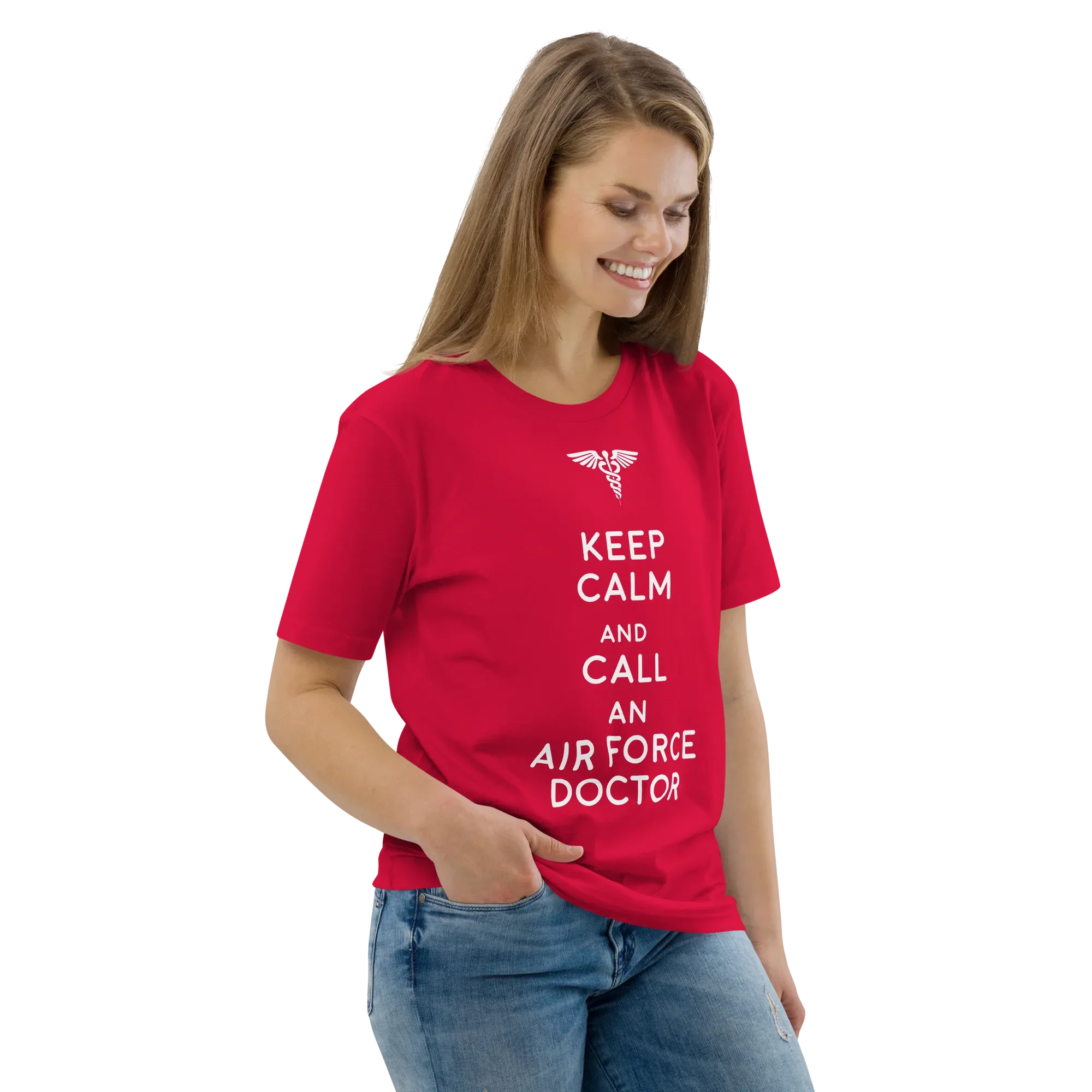 AIR FORCE DOCTOR unisex t-shirt - Printoo Shop - - Doctor, t-shirt, unisex, Unisex Organic Cotton T-Shirt | Stanley/Stella STTU169