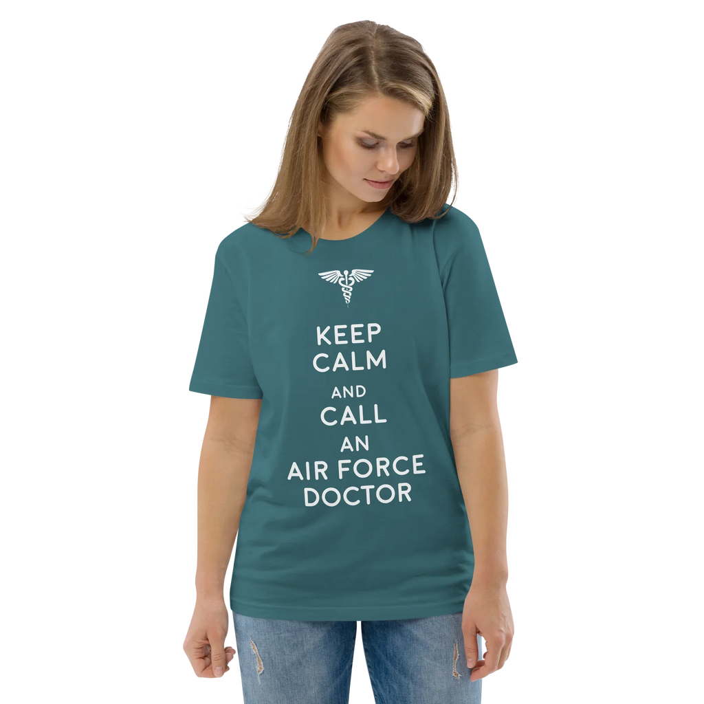 AIR FORCE DOCTOR unisex t-shirt - Printoo Shop - - Doctor, t-shirt, unisex, Unisex Organic Cotton T-Shirt | Stanley/Stella STTU169