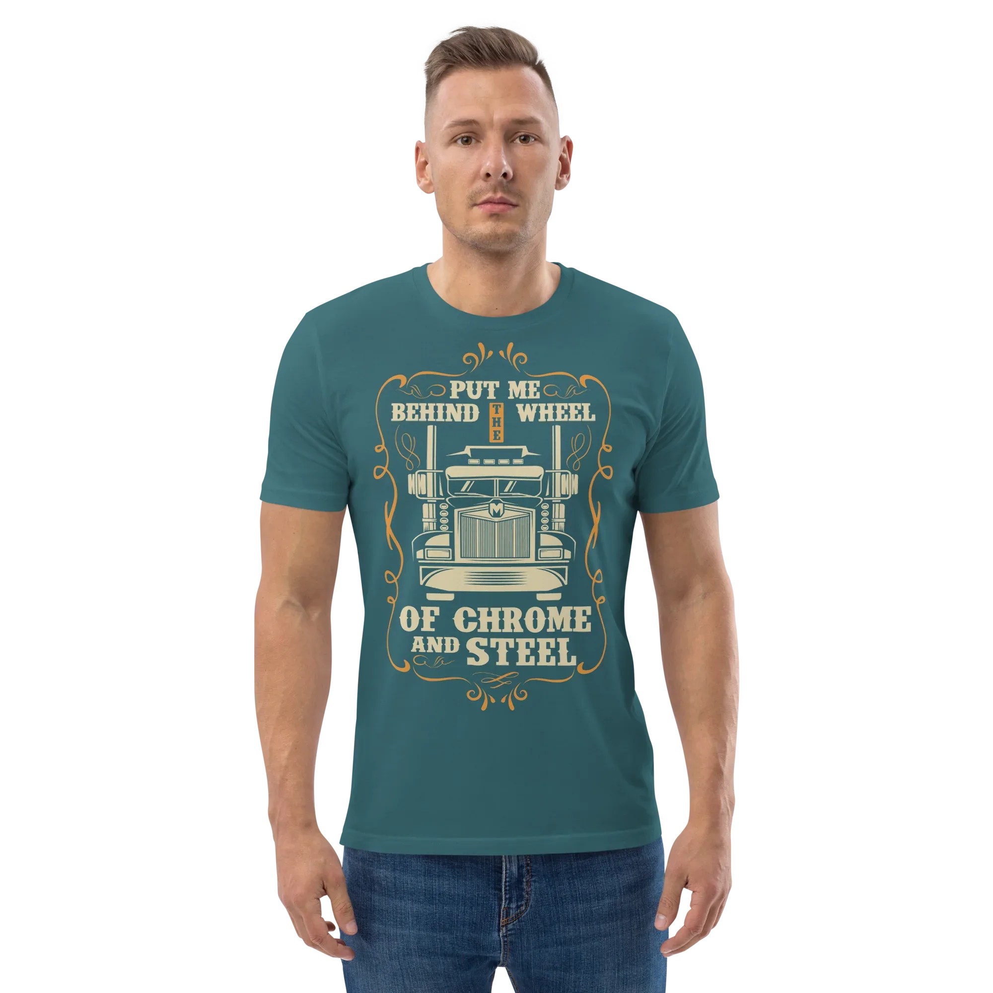 BEHIND THE WHEEL unisex t-shirt - - - Printoo Shop
