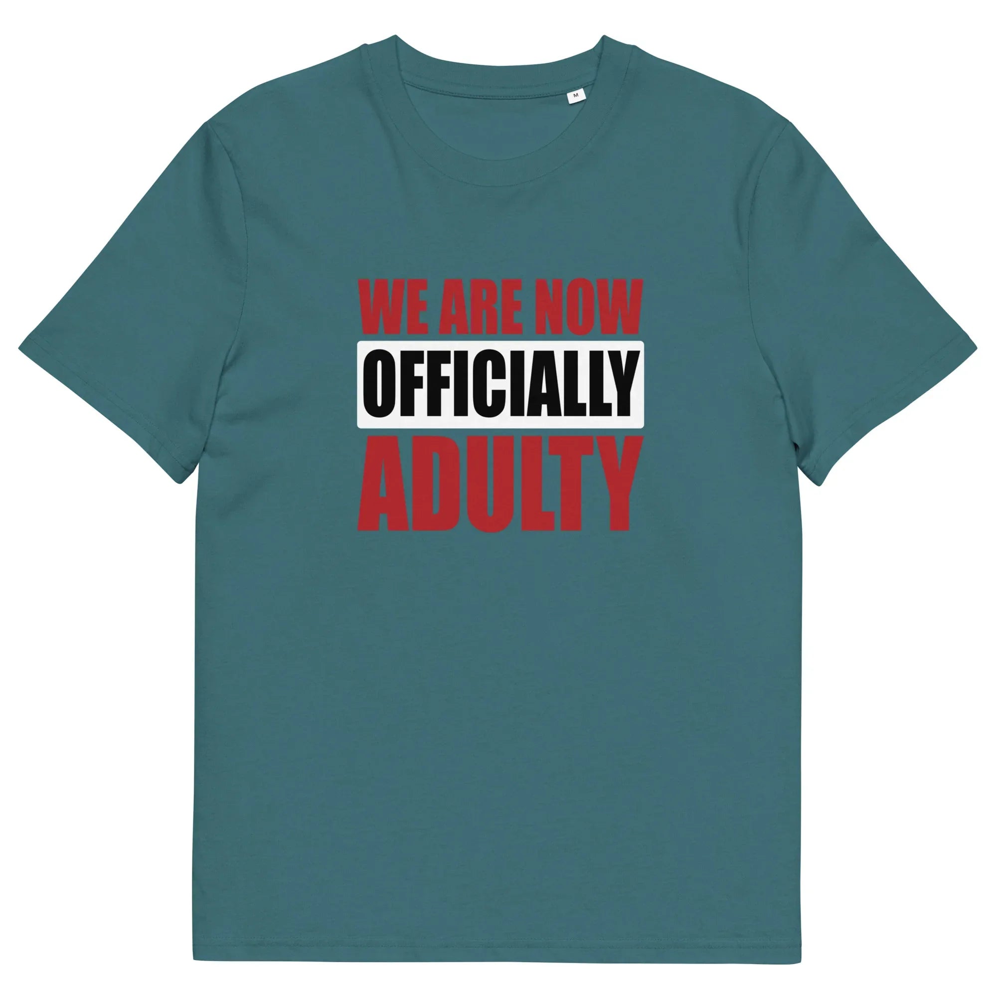 OFFICIALLY ADULTY unisex t-shirt - - Graduation shirts - Printoo Shop