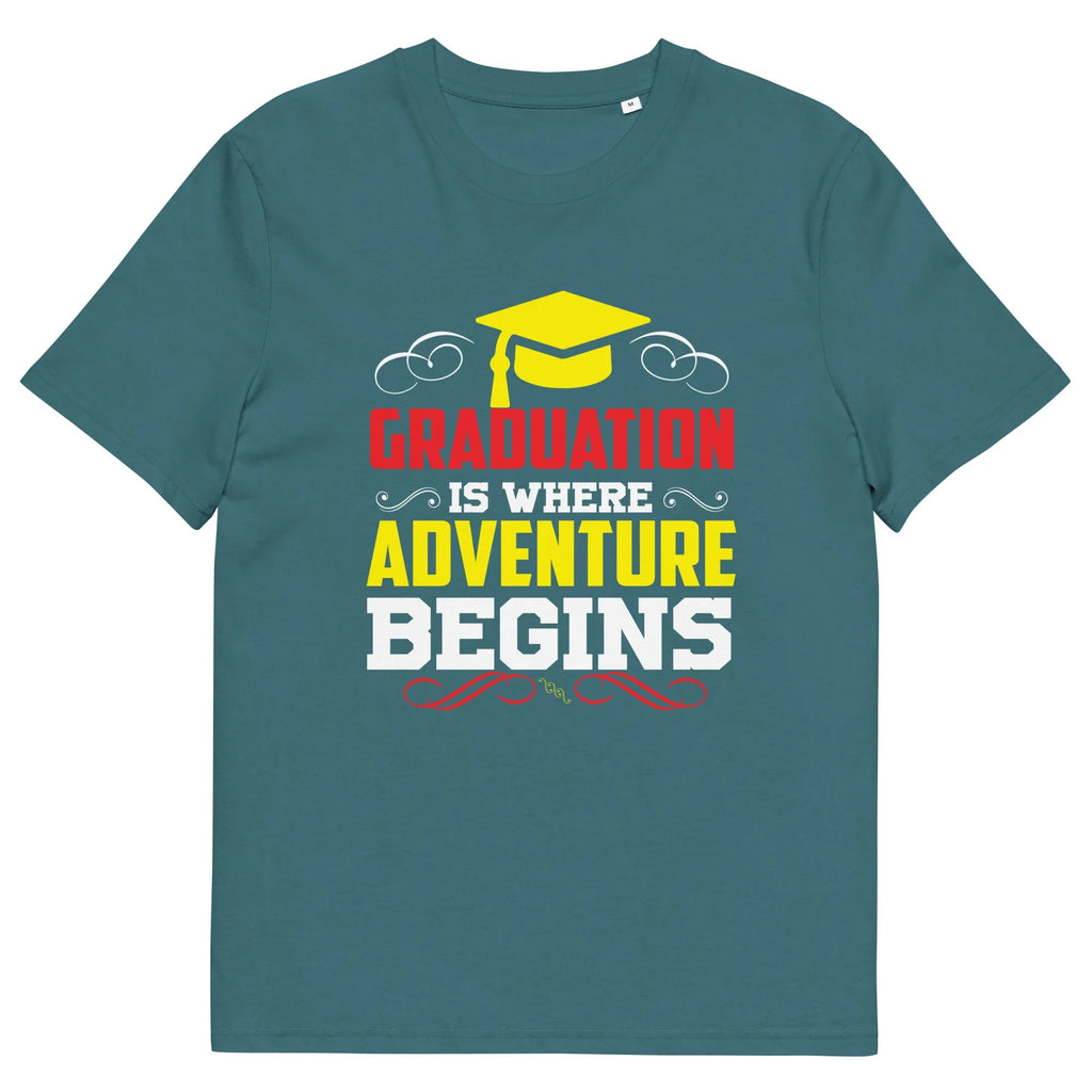 ADVENTURE BEGINS unisex t-shirt - - - Printoo Shop