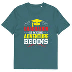 ADVENTURE BEGINS unisex t-shirt - - - Printoo Shop
