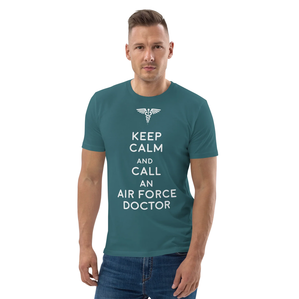 AIR FORCE DOCTOR unisex t-shirt - Printoo Shop - - Doctor, t-shirt, unisex, Unisex Organic Cotton T-Shirt | Stanley/Stella STTU169