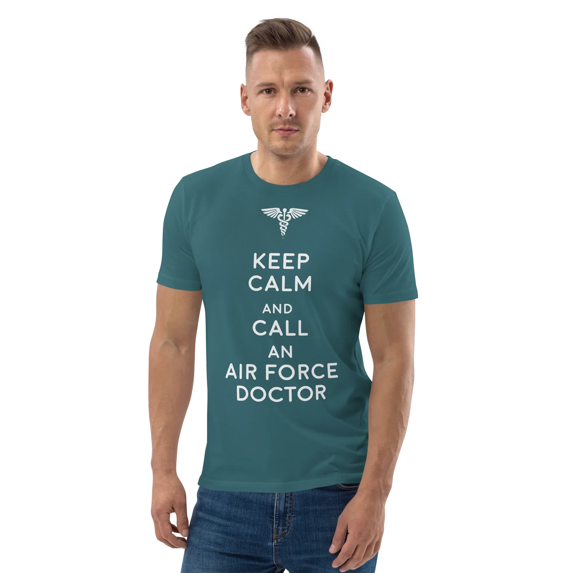 AIR FORCE DOCTOR unisex t-shirt - Printoo Shop - - Doctor, t-shirt, unisex, Unisex Organic Cotton T-Shirt | Stanley/Stella STTU169