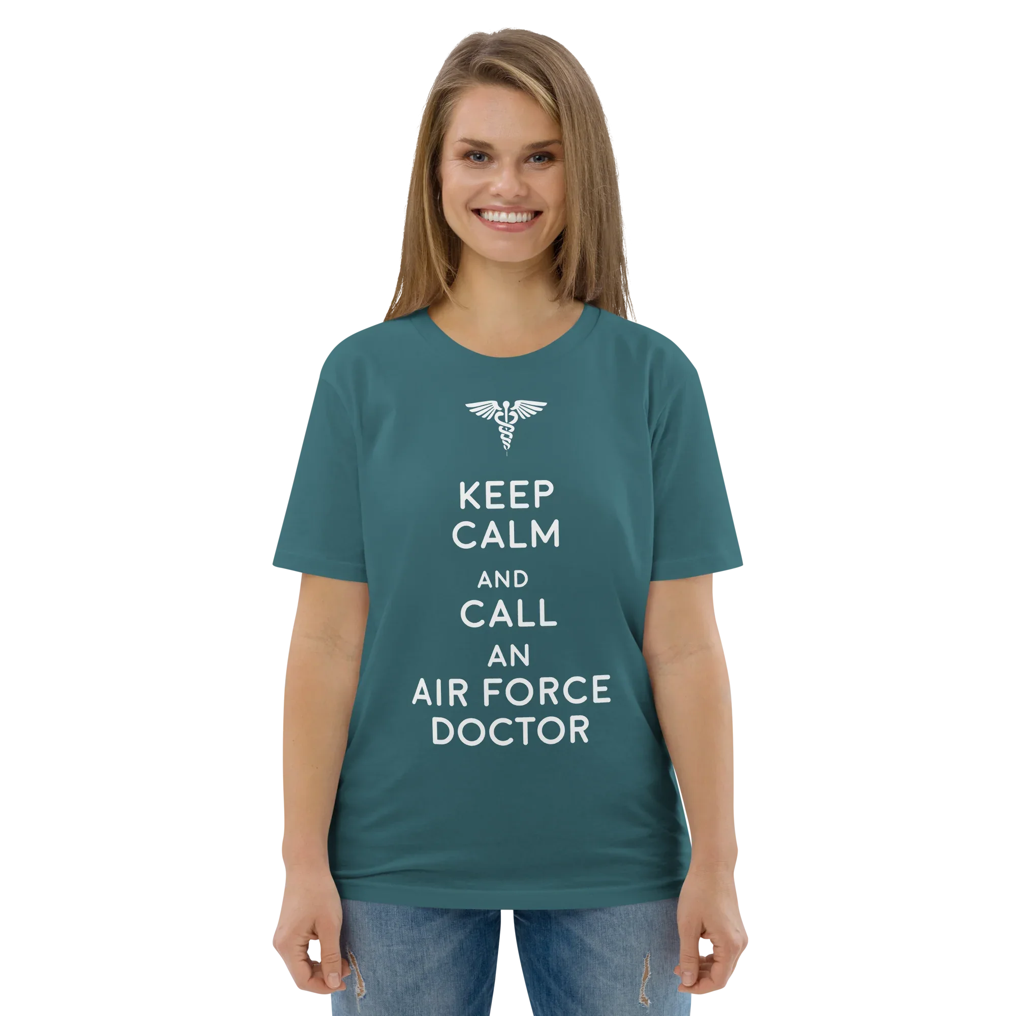 AIR FORCE DOCTOR unisex t-shirt - Printoo Shop - - Doctor, t-shirt, unisex, Unisex Organic Cotton T-Shirt | Stanley/Stella STTU169