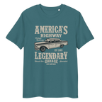 AMERICA'S HIGHWAY unisex t-shirt - Printoo Shop - - cars, t-shirt, unisex, Unisex Organic Cotton T-Shirt | Stanley/Stella STTU169