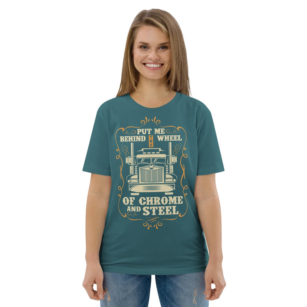 BEHIND THE WHEEL unisex t-shirt - - - Printoo Shop