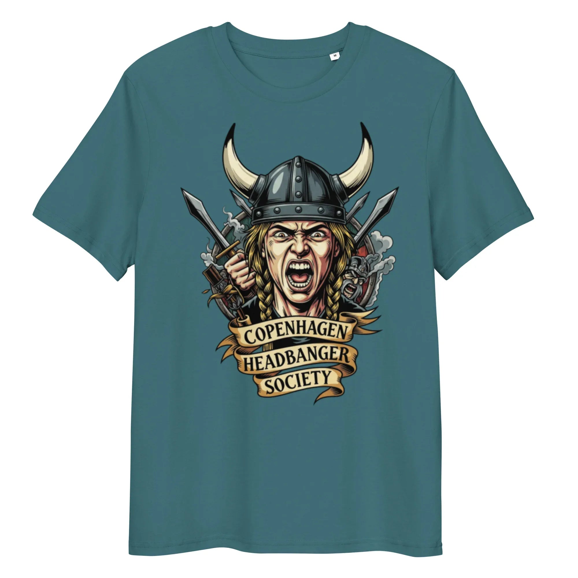 COPENHAGEN HEADBANGER SOCIETY unisex t-shirt - Printoo Shop - - metalmusic, Music t-shirt, t-shirt, unisex, Unisex Organic Cotton T-Shirt | Stanley/Stella STTU169