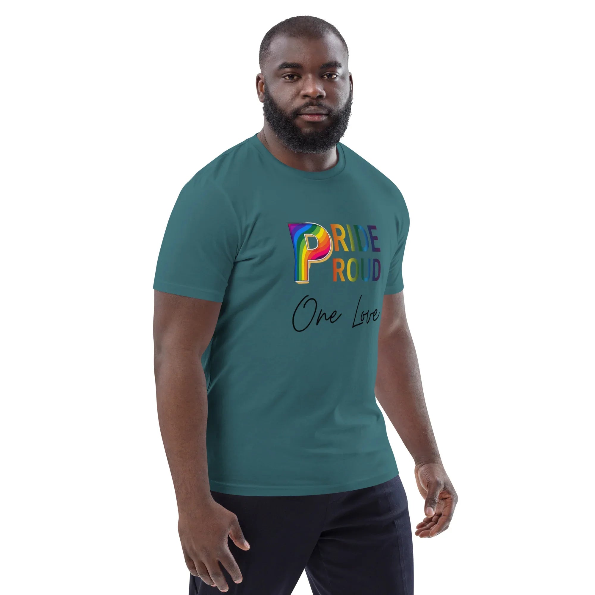 PRIDE & PROUD unisex t-shirt - Printoo Shop - - t-shirt, unisex, Unisex Organic Cotton T-Shirt | Stanley/Stella STTU169