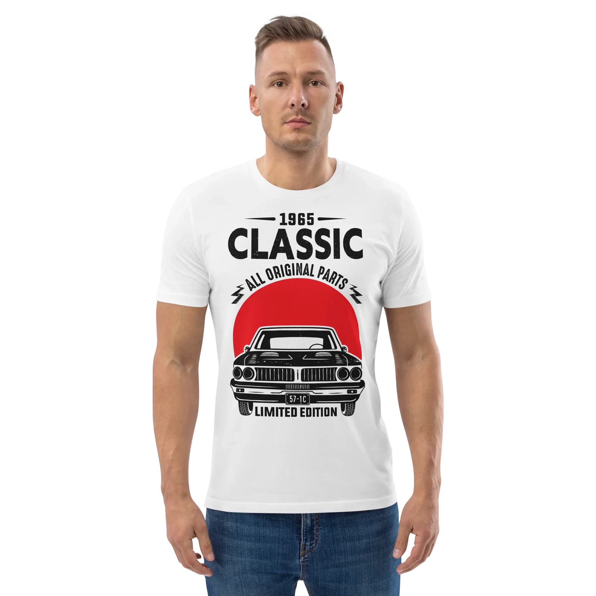 1965 CLASSIC unisex t-shirt - Printoo Shop - - cars, t-shirt, unisex, Unisex Organic Cotton T-Shirt | Stanley/Stella STTU169