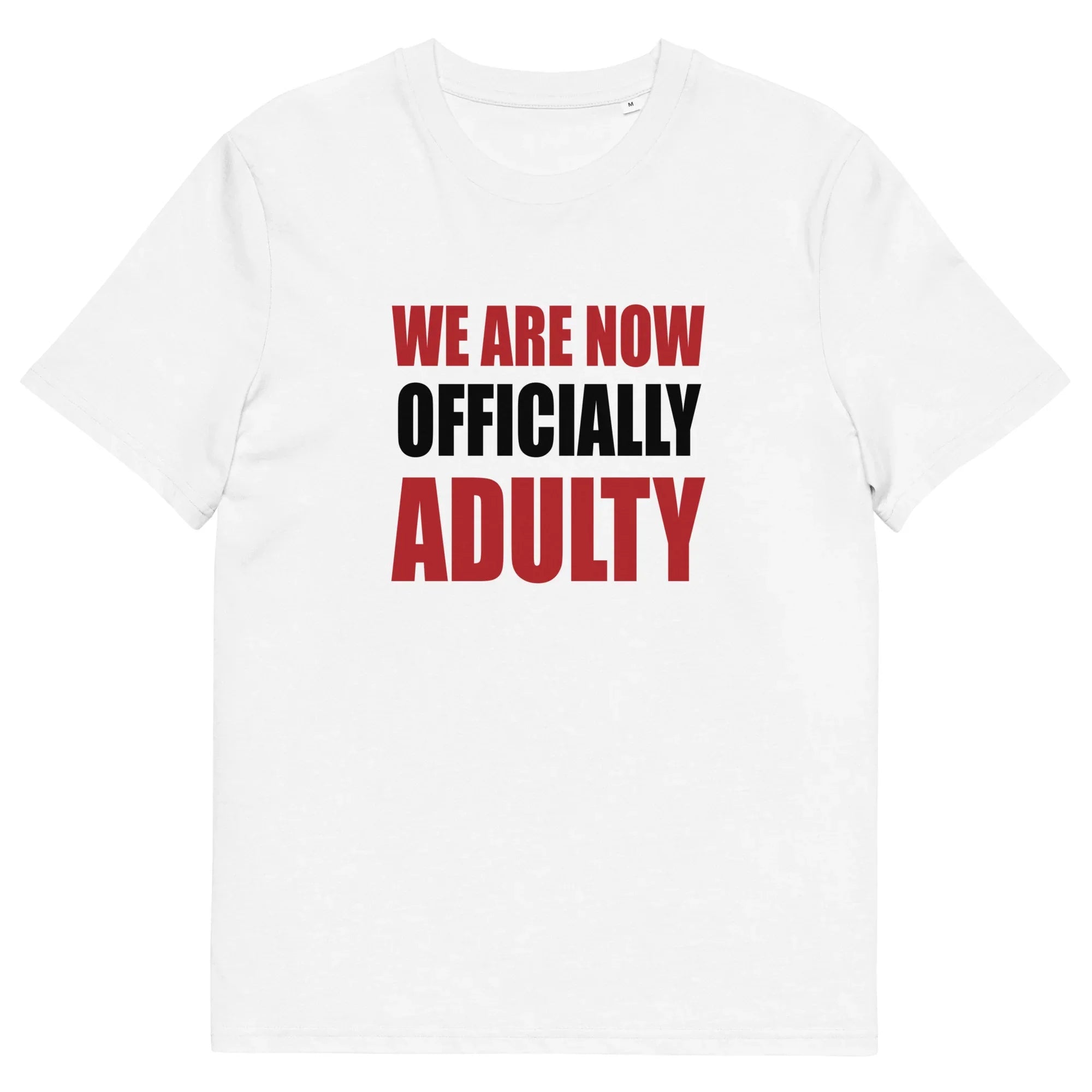 OFFICIALLY ADULTY unisex t-shirt - - Graduation shirts - Printoo Shop