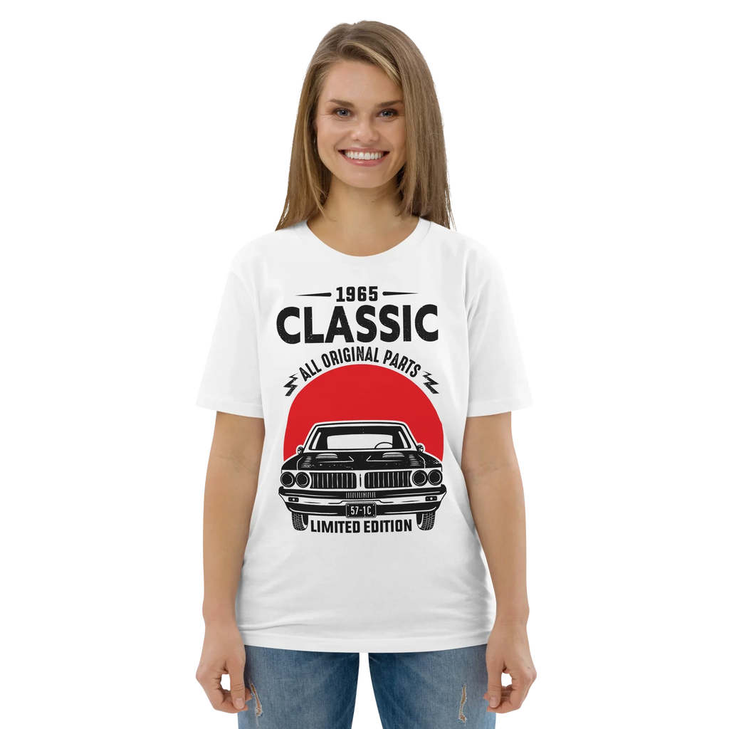 1965 CLASSIC unisex t-shirt - Printoo Shop - - cars, t-shirt, unisex, Unisex Organic Cotton T-Shirt | Stanley/Stella STTU169