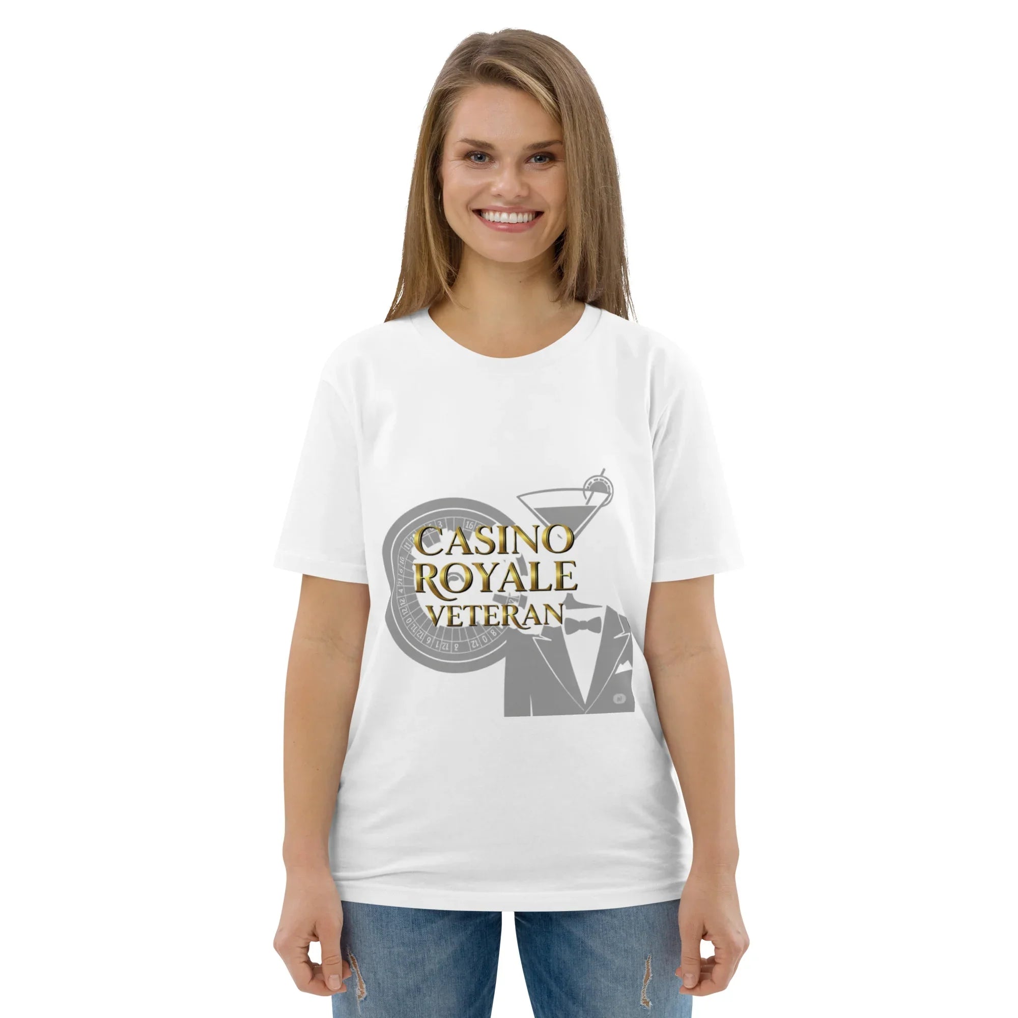 CASINO ROYALE VETERAN unisex t-shirt - Printoo Shop - - gaming, t-shirt, unisex, Unisex Organic Cotton T-Shirt | Stanley/Stella STTU169
