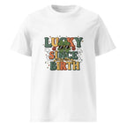 LUCKY SINCE BIRTH unisex t-shirt - Printoo Shop - - t-shirt, unisex, Unisex Organic Cotton T-Shirt | Stanley/Stella STTU169
