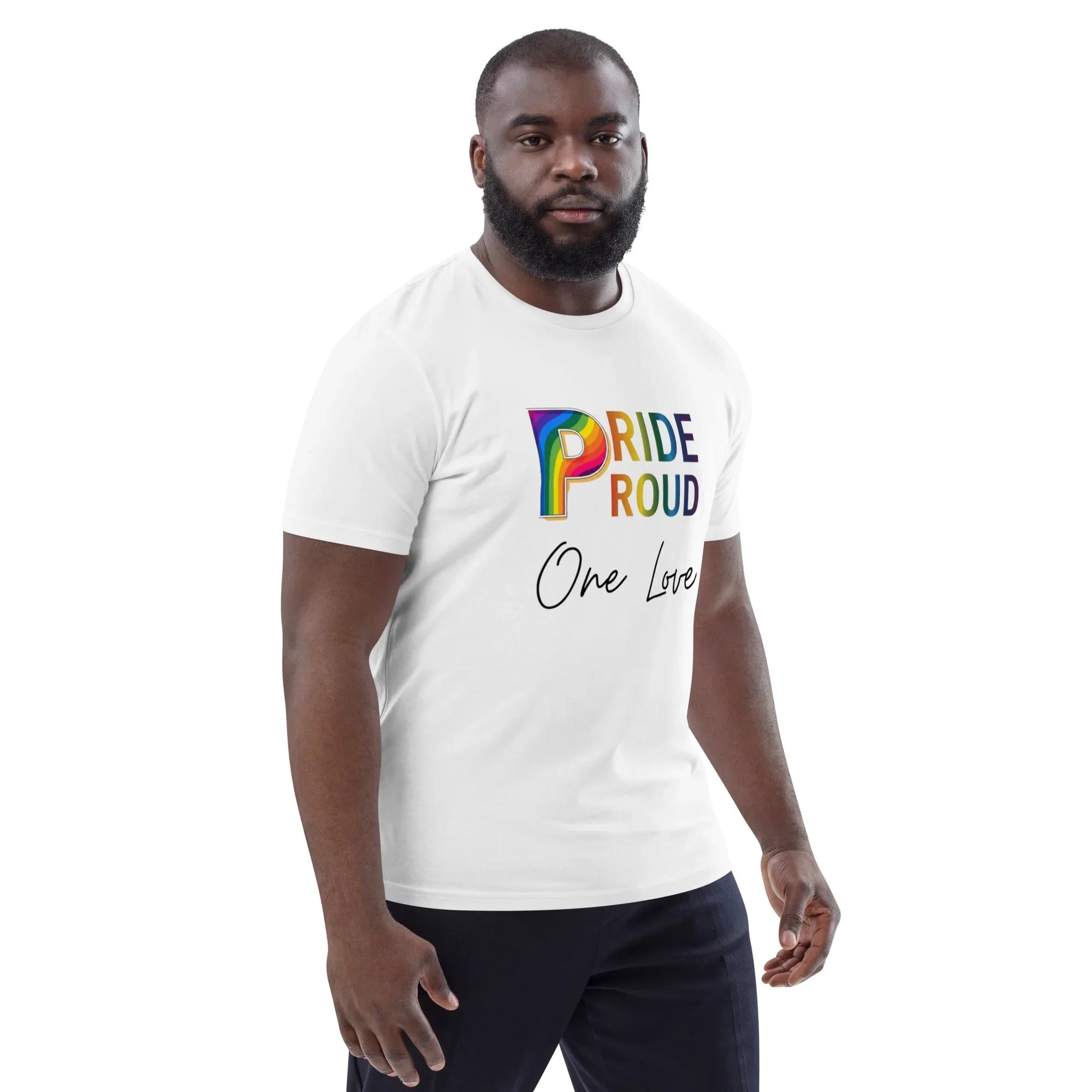 PRIDE & PROUD unisex t-shirt - Printoo Shop - - t-shirt, unisex, Unisex Organic Cotton T-Shirt | Stanley/Stella STTU169