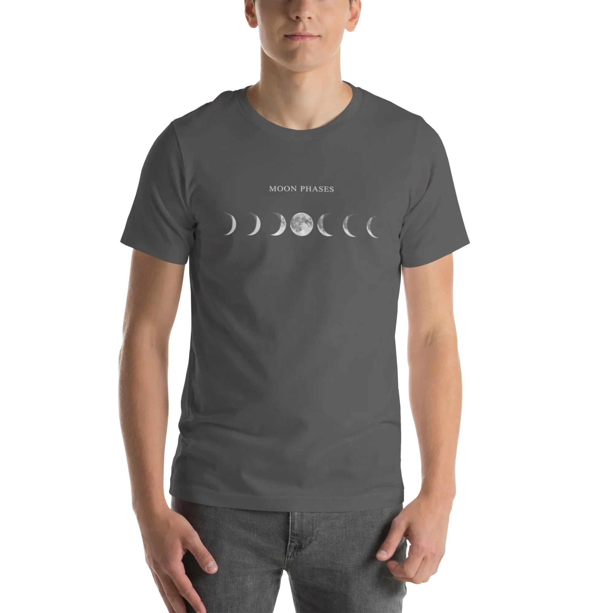 MOON PHASES unisex t-shirt - Printoo Shop - - Astronomy, t-shirt, unisex, Unisex Staple T-Shirt | Bella + Canvas 3001