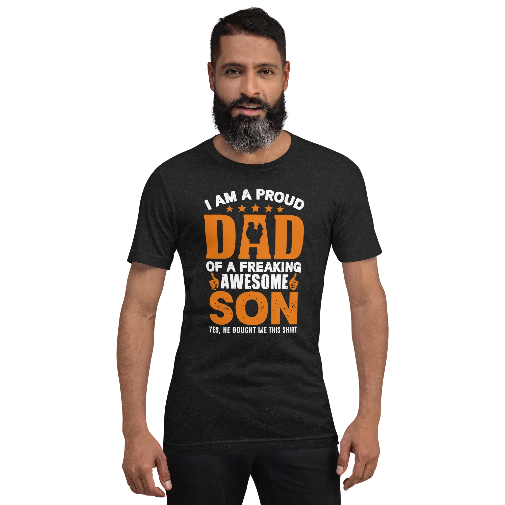 FREAKING AWESOME SON men's t-shirt - Printoo Shop - - Father's Day, men's t-shirt, t-shirt, Unisex Staple T-Shirt | Bella + Canvas 3001