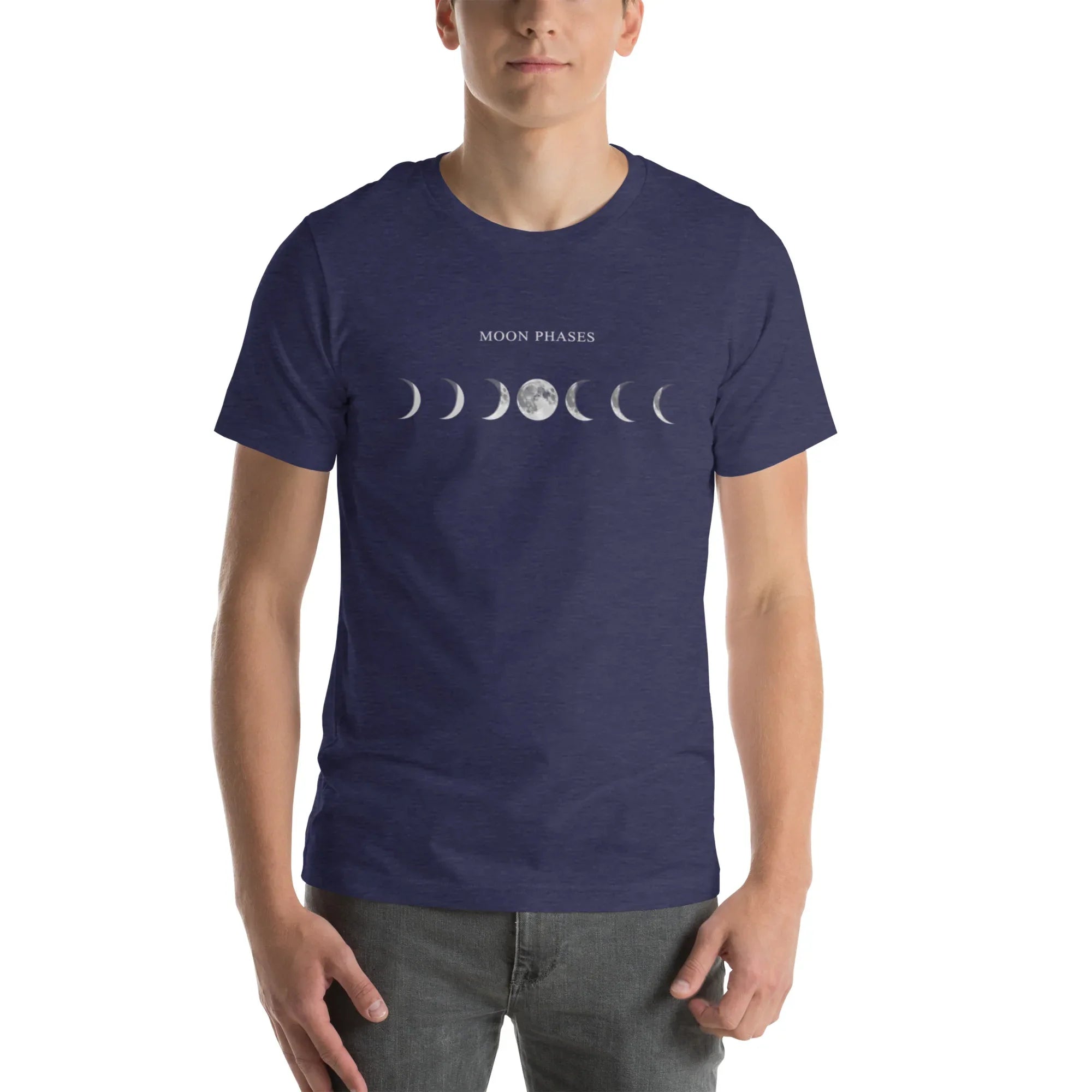 MOON PHASES unisex t-shirt - Printoo Shop - - Astronomy, t-shirt, unisex, Unisex Staple T-Shirt | Bella + Canvas 3001