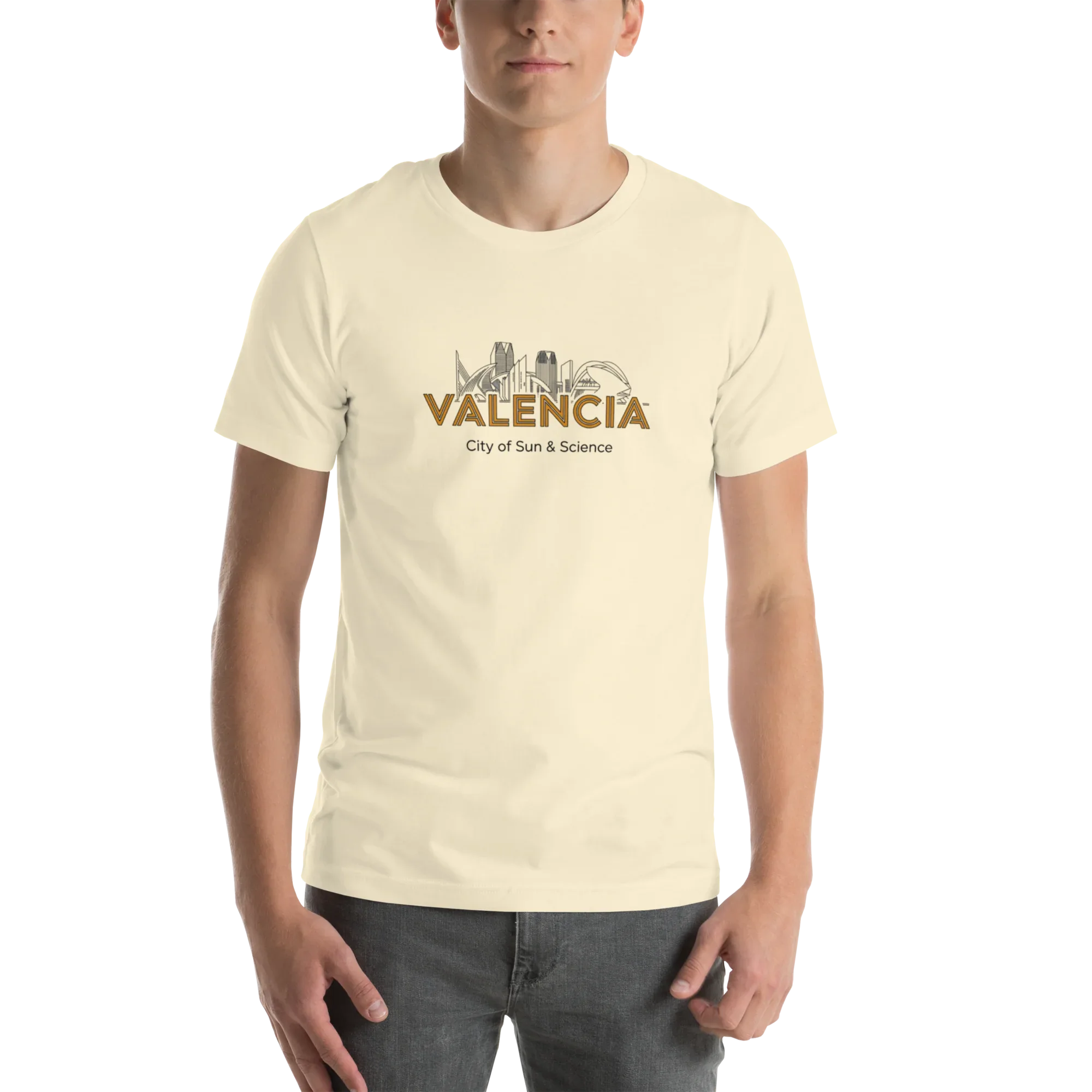 VALENCIA CITY VIBES unisex t-shirt - Printoo Shop - - City t-shirts, t-shirt, Unisex Staple T-Shirt | Bella + Canvas 3001