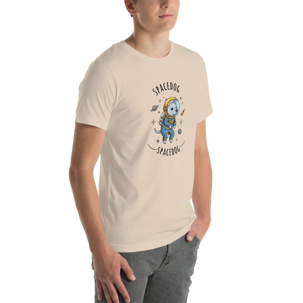 SPACEDOG unisex t-shirt - Printoo Shop - - Astronomy, t-shirt, unisex, Unisex Staple T-Shirt | Bella + Canvas 3001