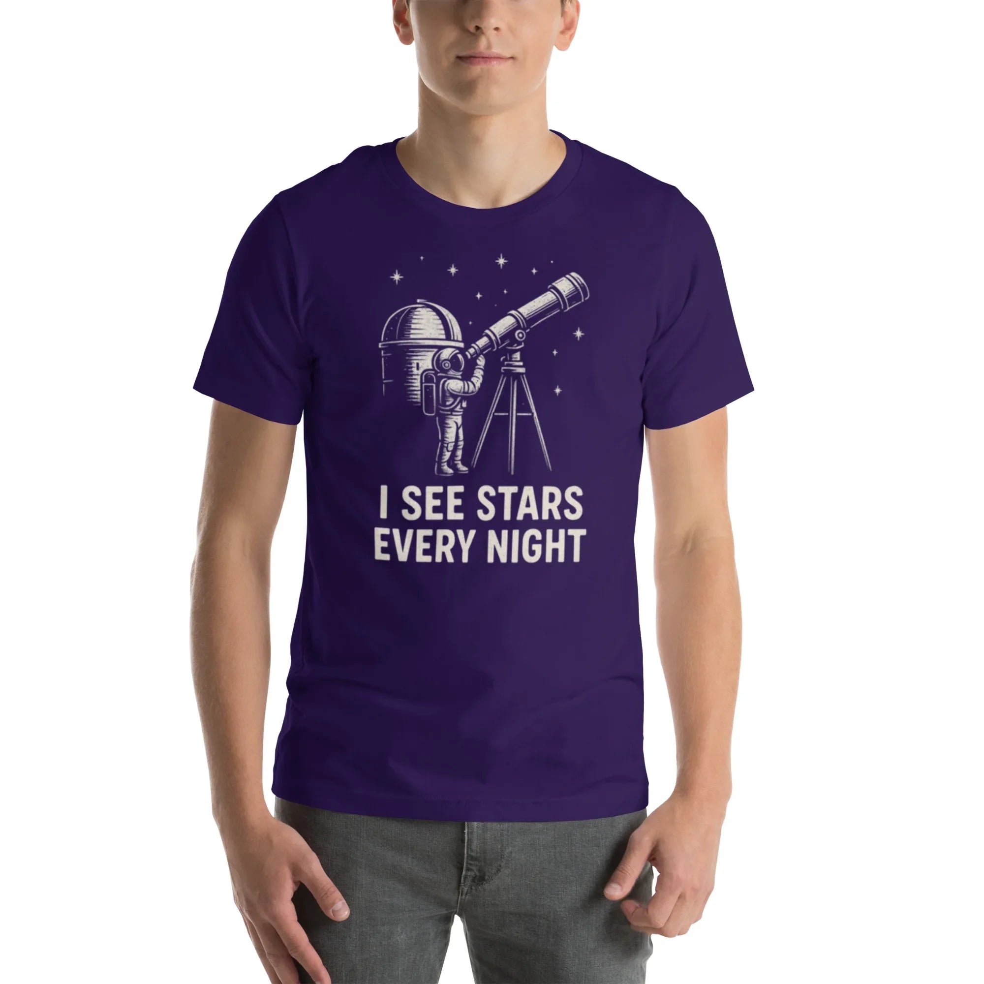 STARGAZER NIGHT SKY unisex t-shirt - Printoo Shop - - Astronomy, t-shirt, unisex, Unisex Staple T-Shirt | Bella + Canvas 3001
