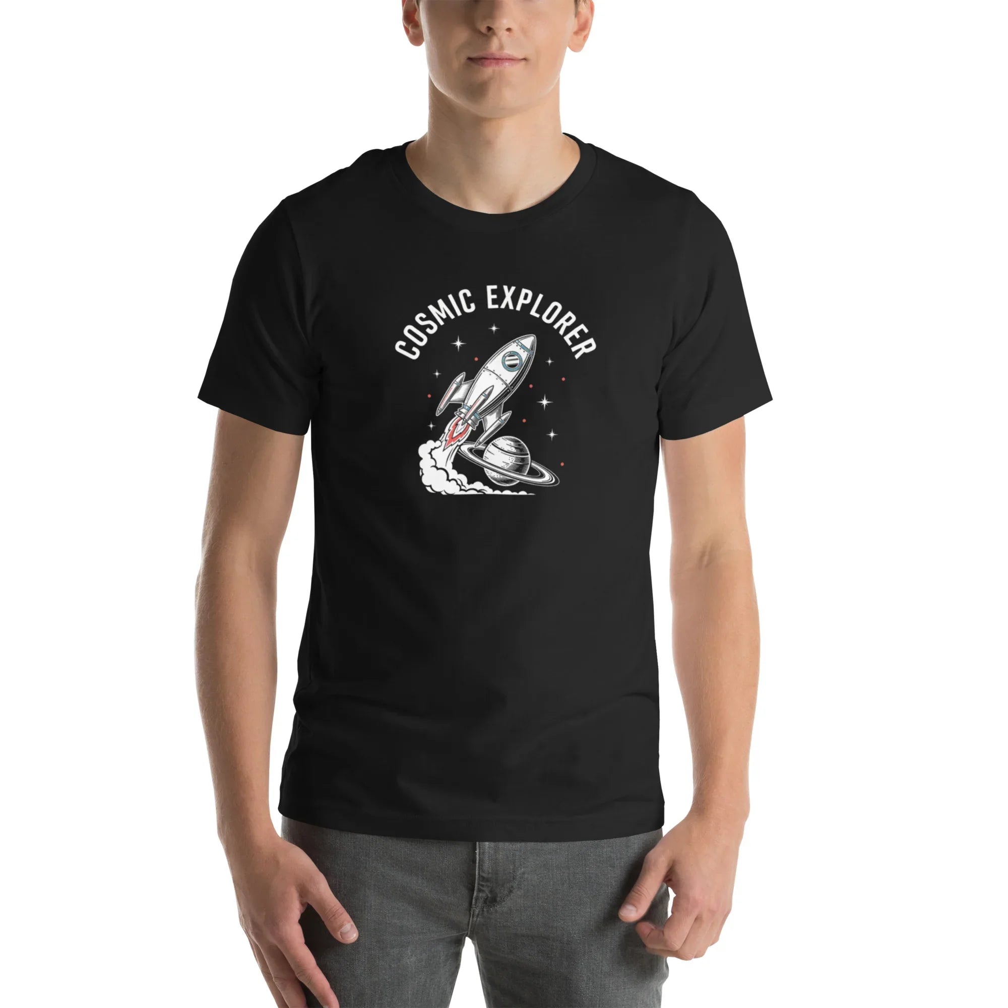 COSMIC EXPLORER unisex t-shirt - Printoo Shop - - Astronomy, t-shirt, unisex, Unisex Staple T-Shirt | Bella + Canvas 3001