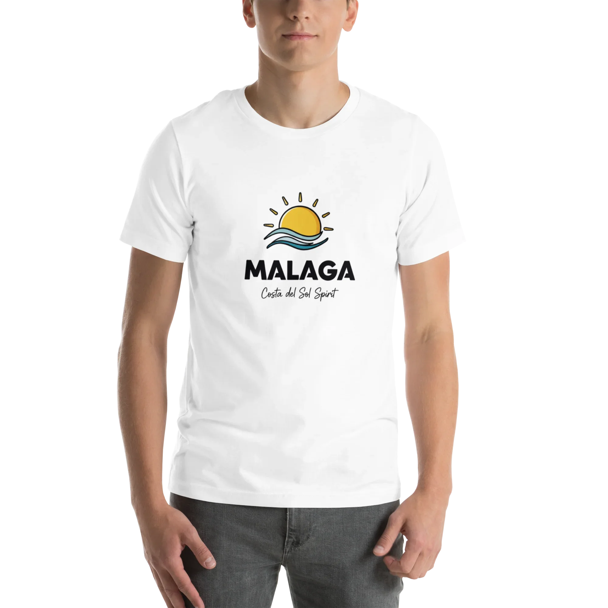 MALAGA CITY VIBES unisex t-shirt - Printoo Shop - - City t-shirts, t-shirt, Unisex Staple T-Shirt | Bella + Canvas 3001