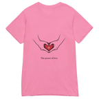 POWER OF LOVE women’s t-shirt - Red / S - Printoo Shop - 7616181_22182