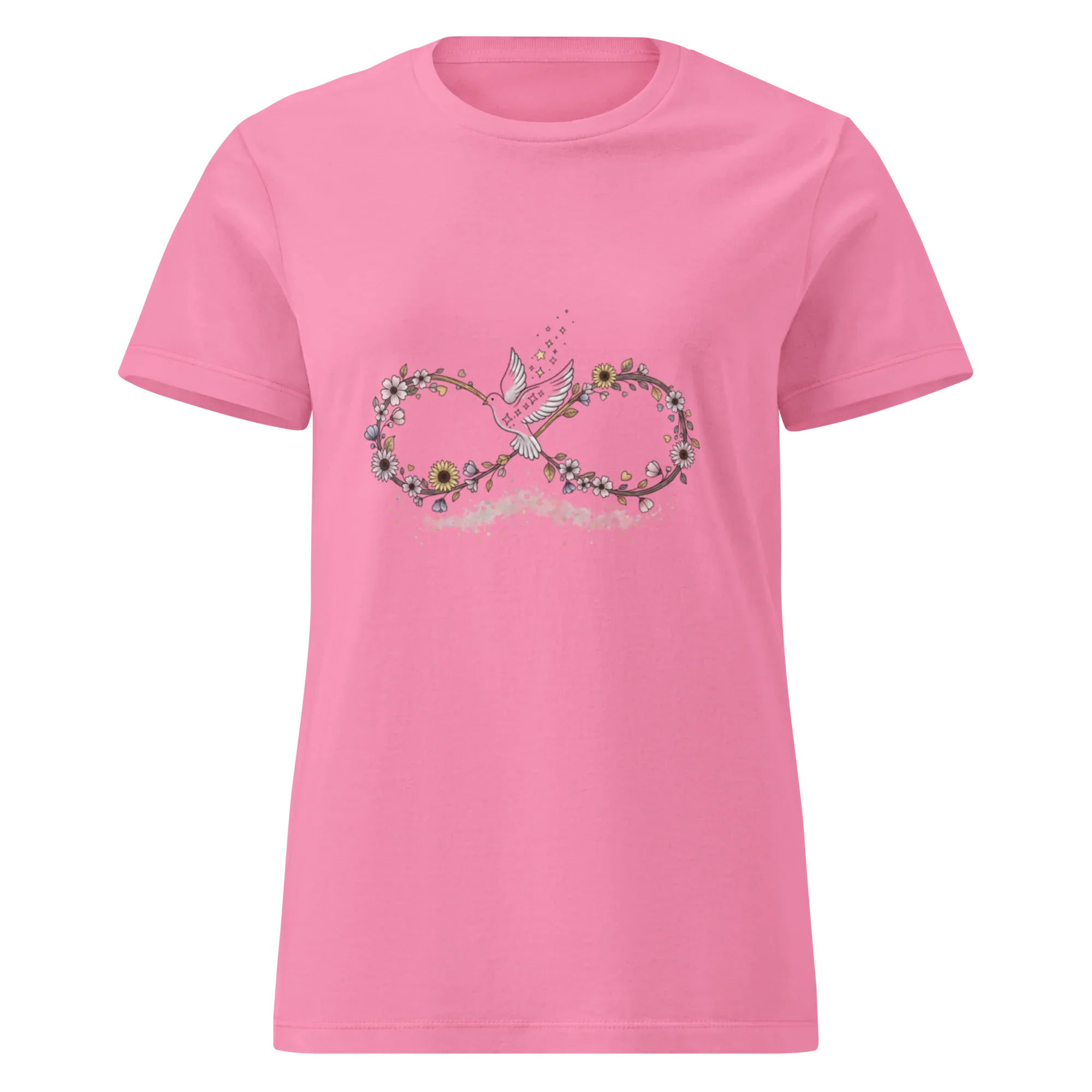 DOVE FLORAL SYMBOL women’s t-shirt - - Printoo Shop -