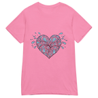 HEART OF DROPLETS women’s t-shirt - Red / S - Printoo Shop - 3670387_22182
