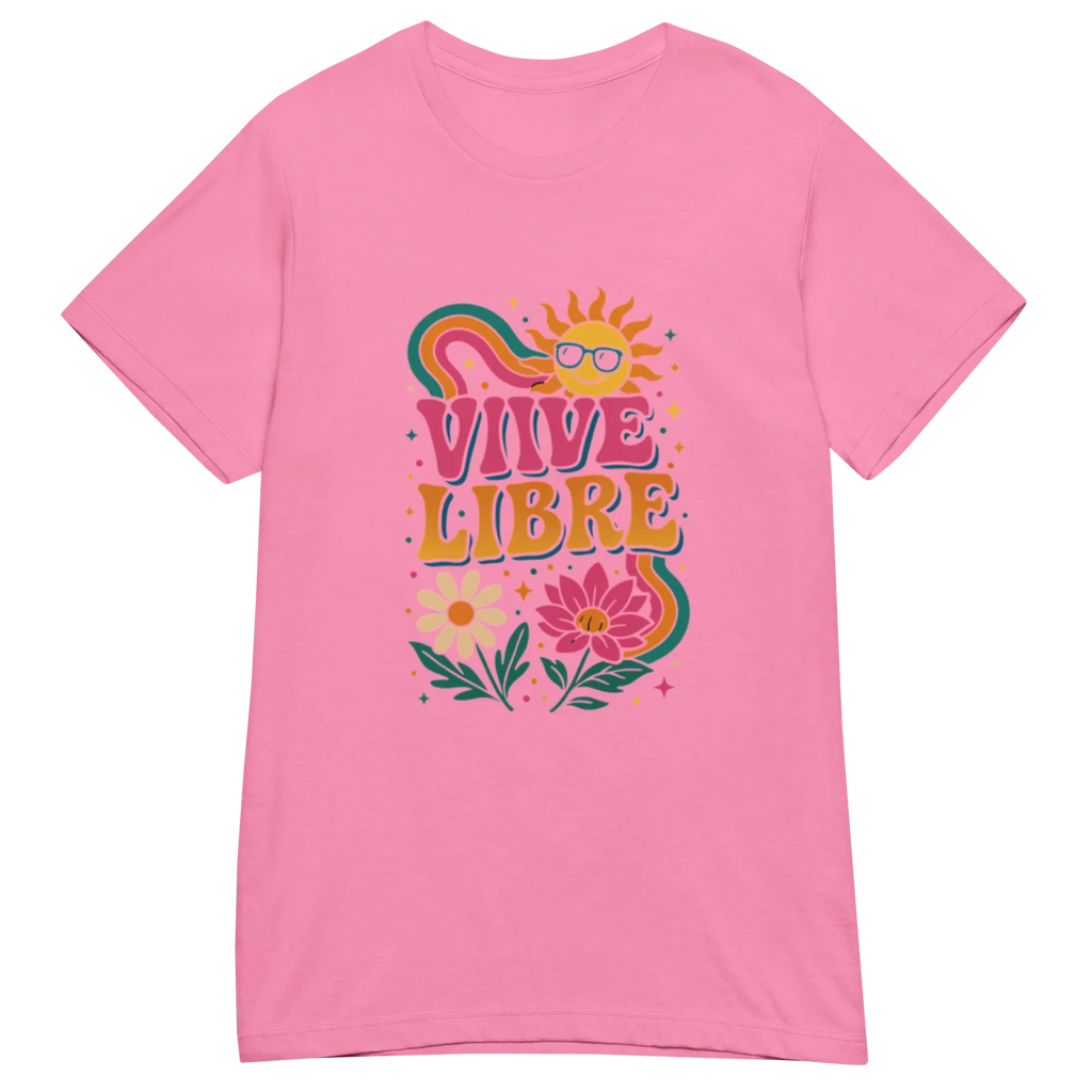 VIVE LIBRE t-shirt - Red / S - Printoo Shop - 6798672_22182