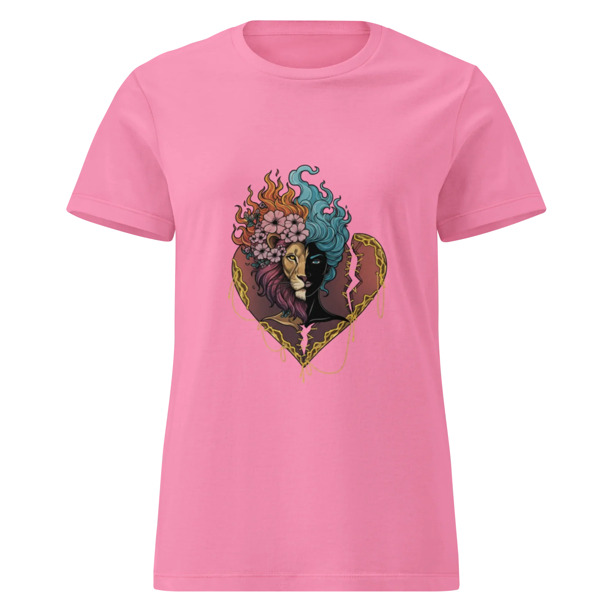 HEART OF A LION women’s t-shirt - - Printoo Shop -