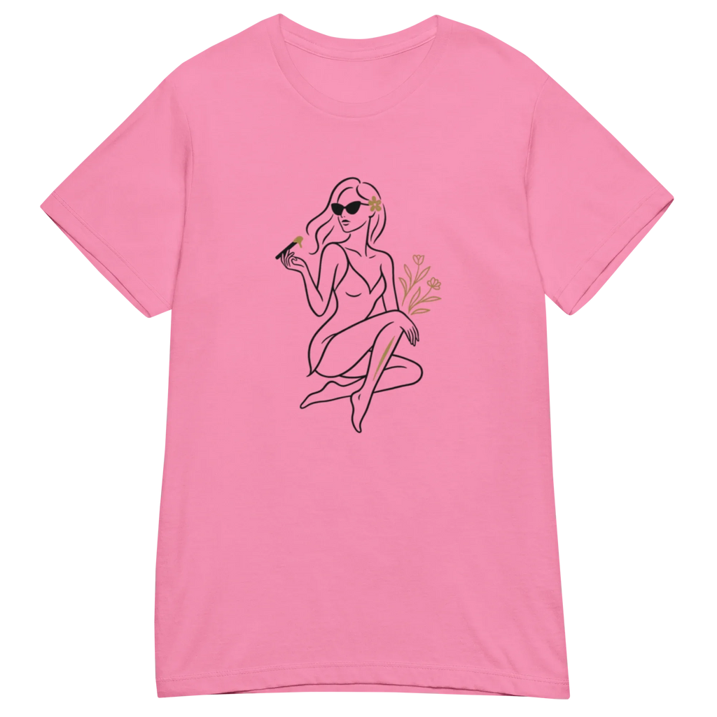 ELEGANCE women’s t-shirt - Red / S - Printoo Shop - 6744344_22182