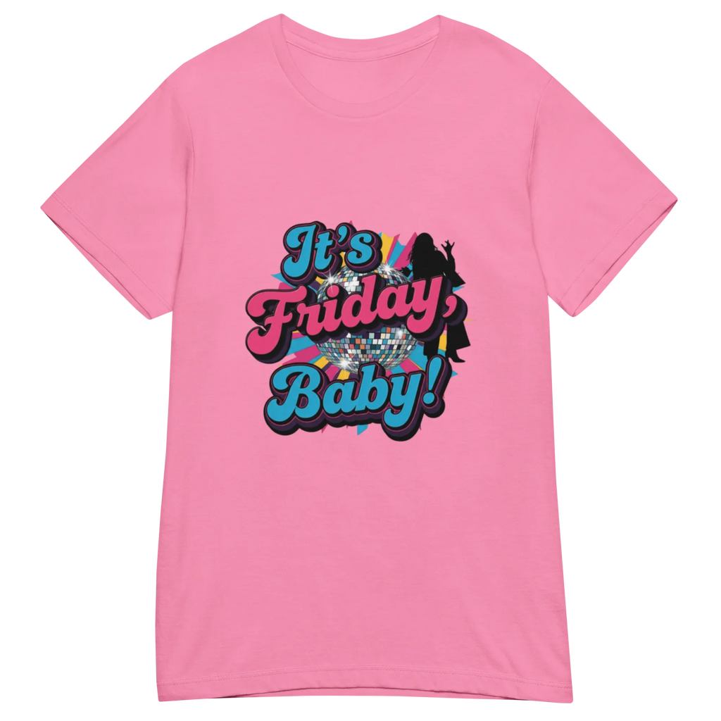 IT'S FRIDAY BABY women’s t-shirt - Heliconia / S - Printoo Shop - 5082487_22177