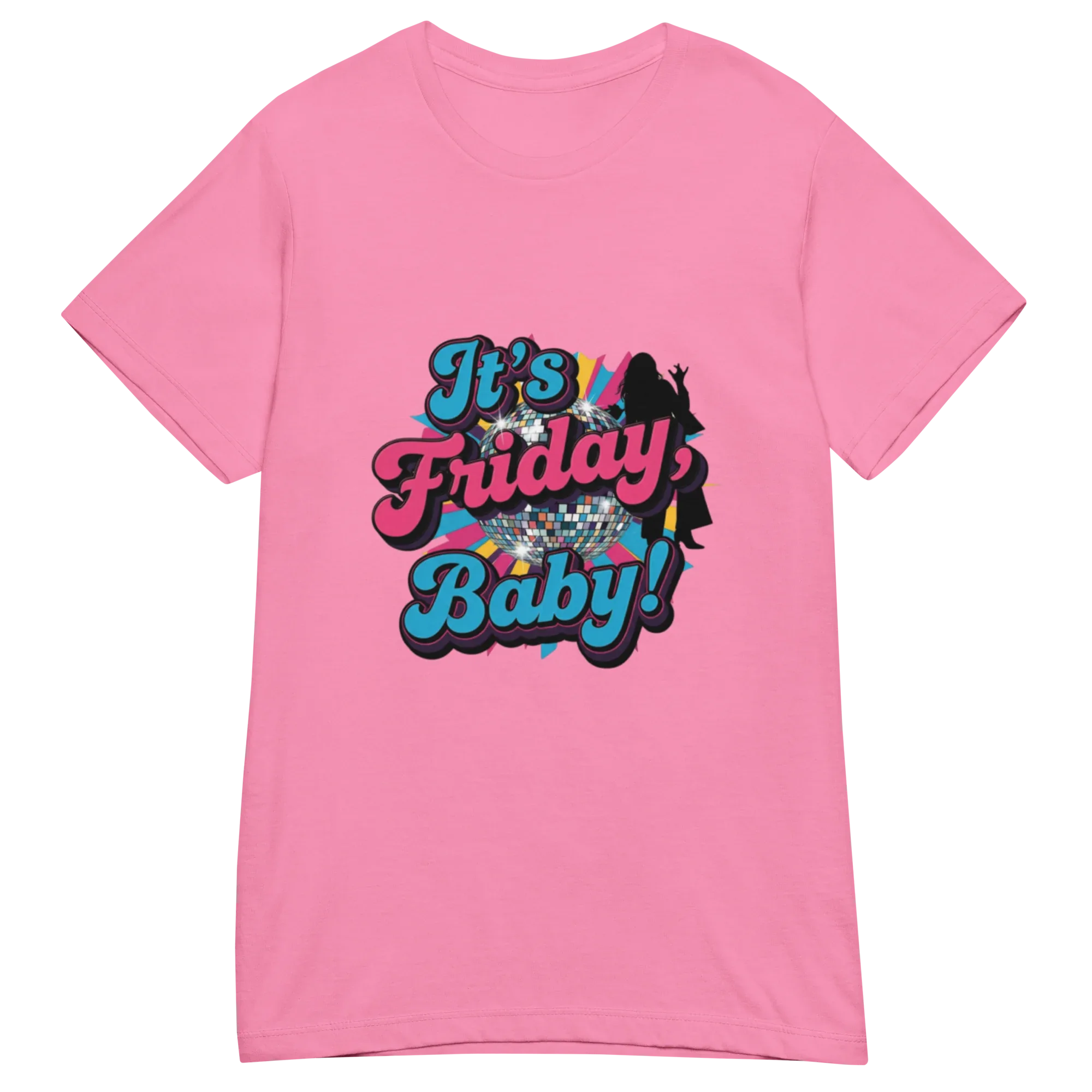 IT'S FRIDAY BABY women’s t-shirt - Heliconia / S - Printoo Shop - 5082487_22177