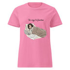 TOO COZY TO FUNCTION women's t-shirt - Azalea / S - Printoo Shop - 4502510_22174