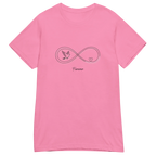 INFINITY HEART women's t-shirt - Heliconia / S - Printoo Shop - 6825862_22177