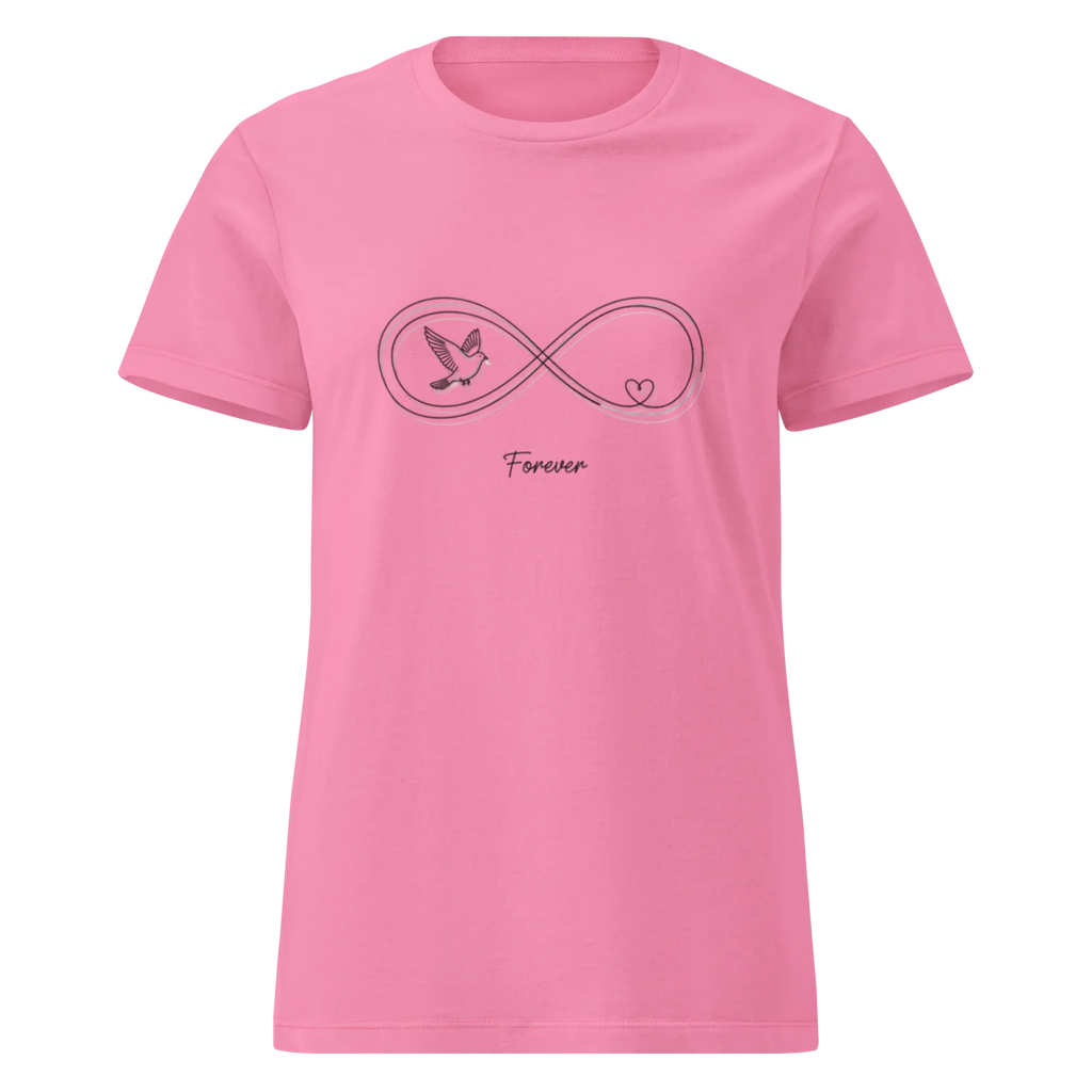 INFINITY HEART women's t-shirt - Azalea / S - Printoo Shop - 6825862_22174