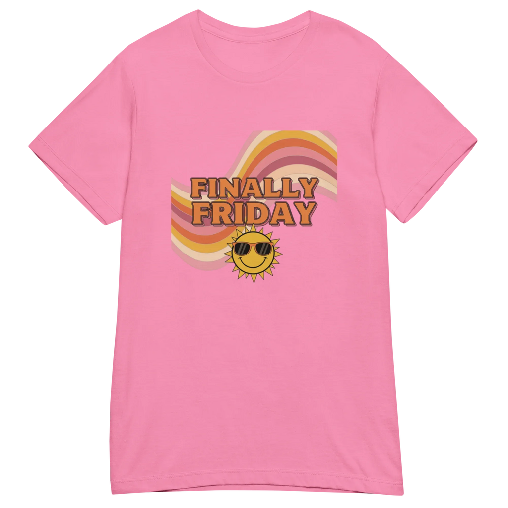 FINALLY FRIDAY women's t-shirt - Heliconia / S - Printoo Shop - 6105896_22177