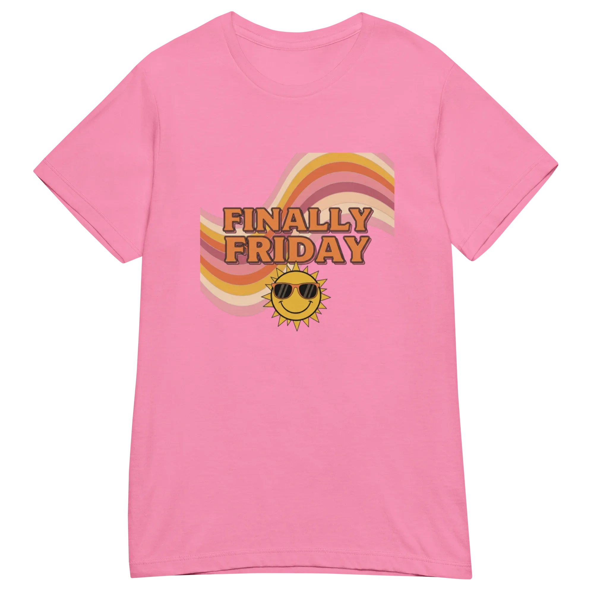 FINALLY FRIDAY women's t-shirt - Heliconia / S - Printoo Shop - 6105896_22177