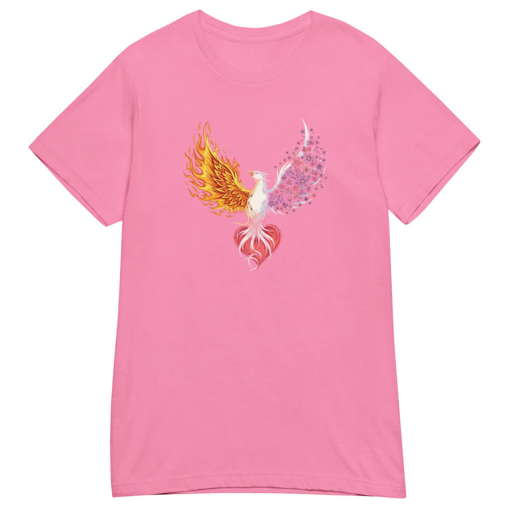 FIRE & BLOOM women's t-shirt - Heliconia / S - Printoo Shop - 6928077_22177